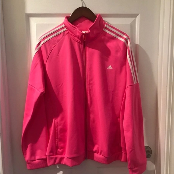 plus size pink adidas tracksuit
